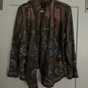 Johnny Was Multicolor Embroidered Jacket
